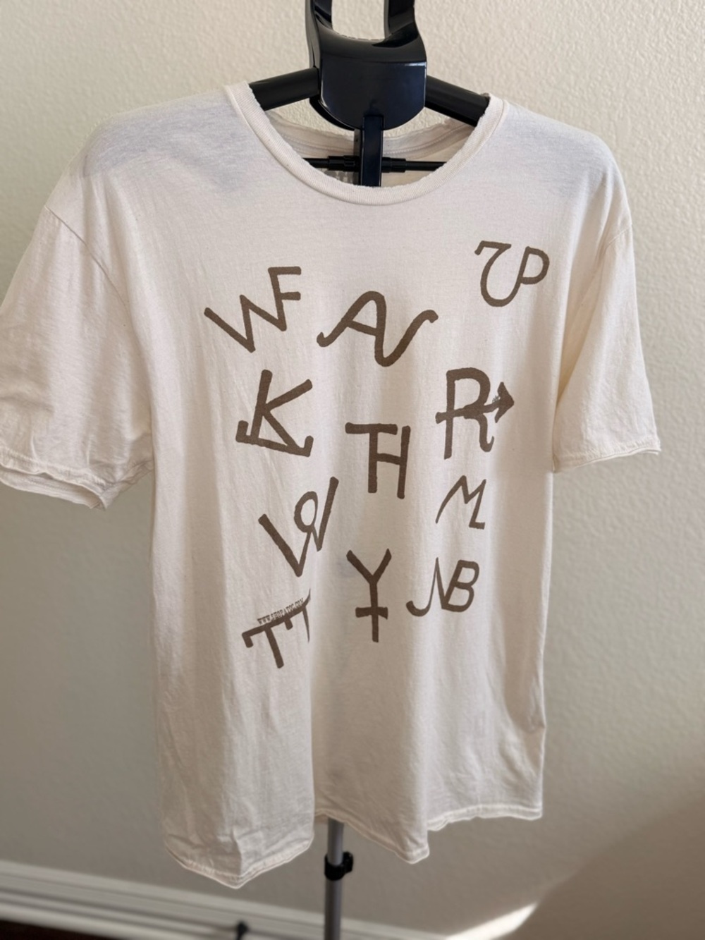 Cream Graphic Ranch brand Tshirt